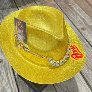 Yellow bowie party hat